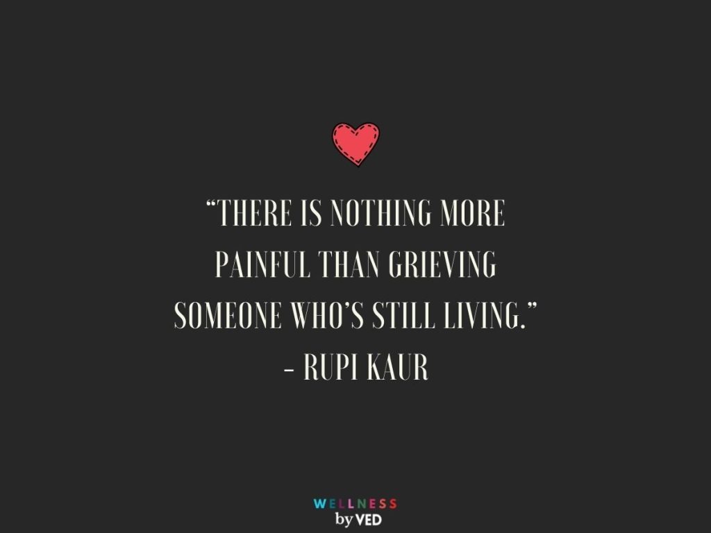 A quote showing the emotional toll of ghosting