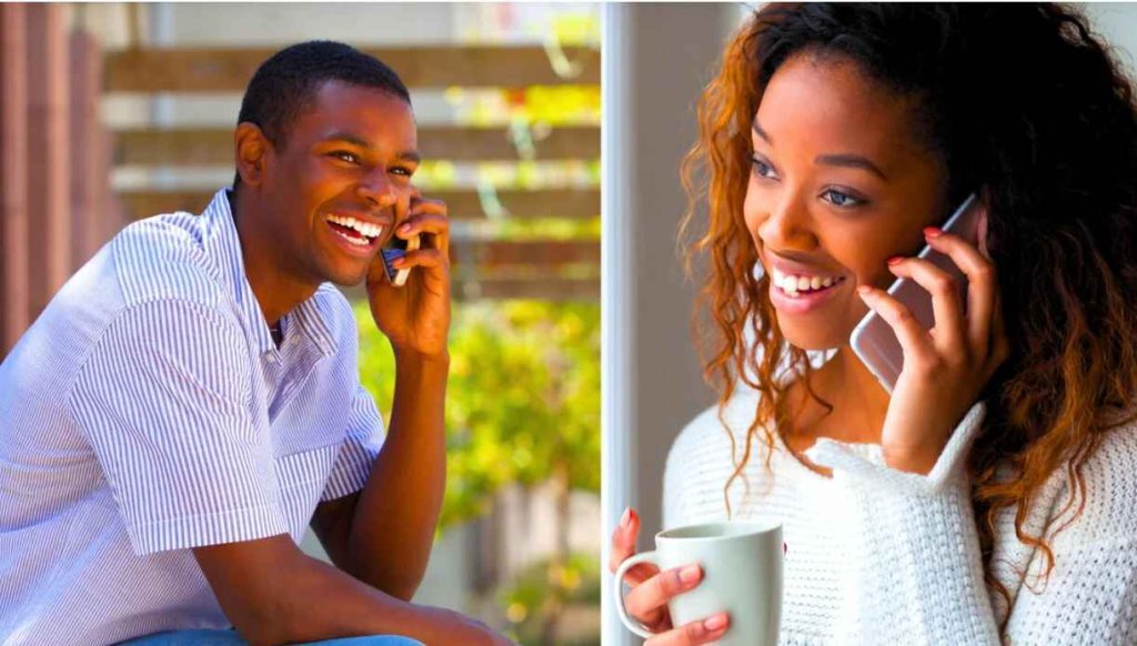 A couple demonstrating the importance of communication in long-distance relationships