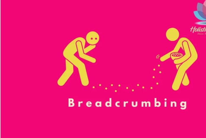 Breadcrumbing2 A picture demonstrating someone breadcrumbing