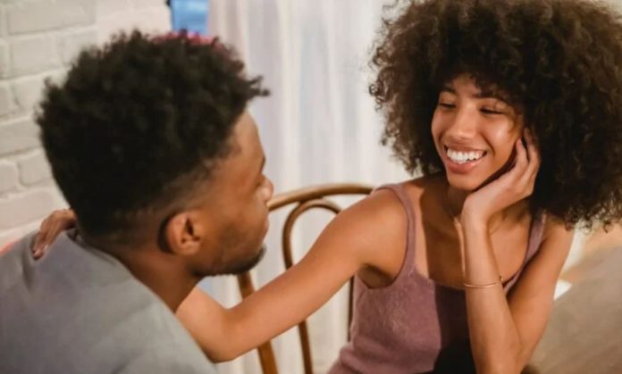 man and a woman in casual dating