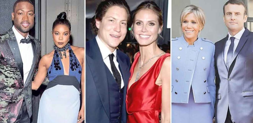 Various examples of women dating younger men