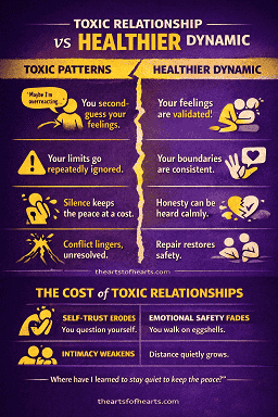 toxic relationship patterns vs a healthy dynamic