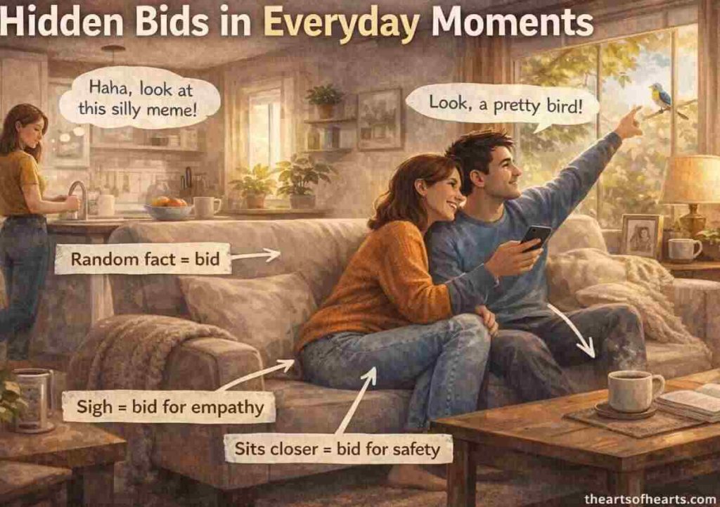 showing opportunities for emotional connection hidden throughout the day