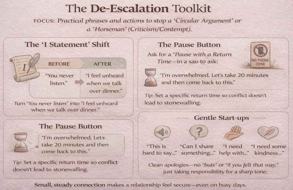 de-escalation habits that make a relationship strong