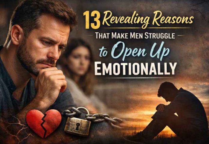 open up emotionally reasons why men struggle to open up emotionally