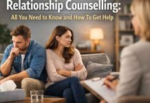 Relationship Counselling: All You Need to Know and How to Get Help a couple seeing a therapist for relationship counselling